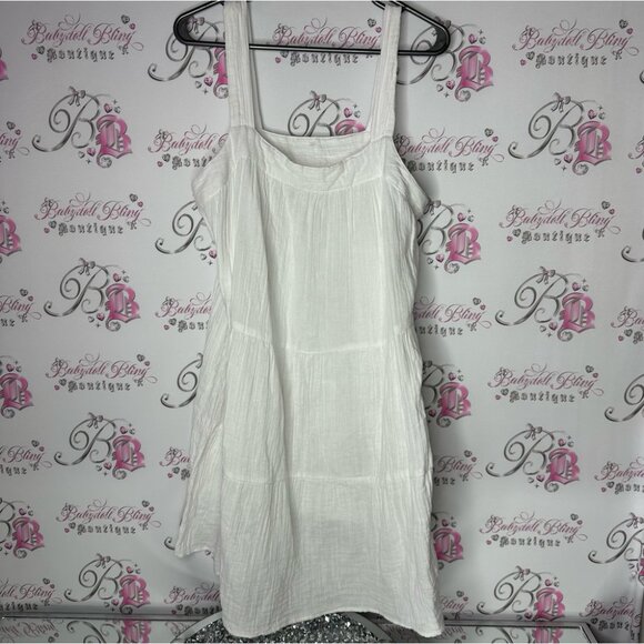 goa beachwear Dresses & Skirts - GOA beachwear dress white flowy tiered beach summer luxe classic size XL